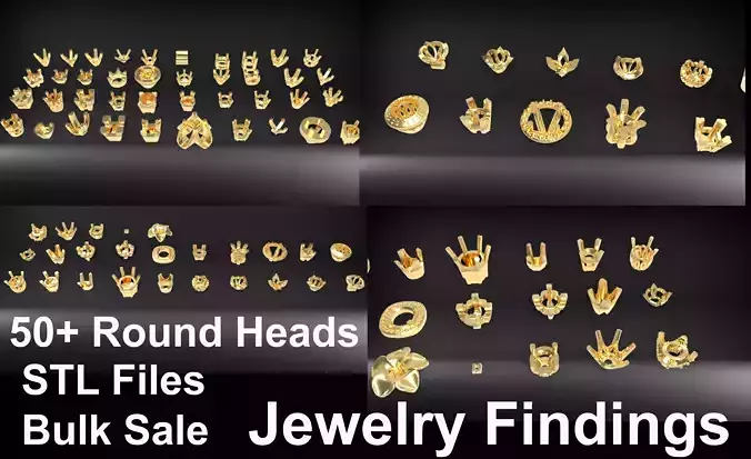 Various Round Heads Findings Earrings nose rings styles