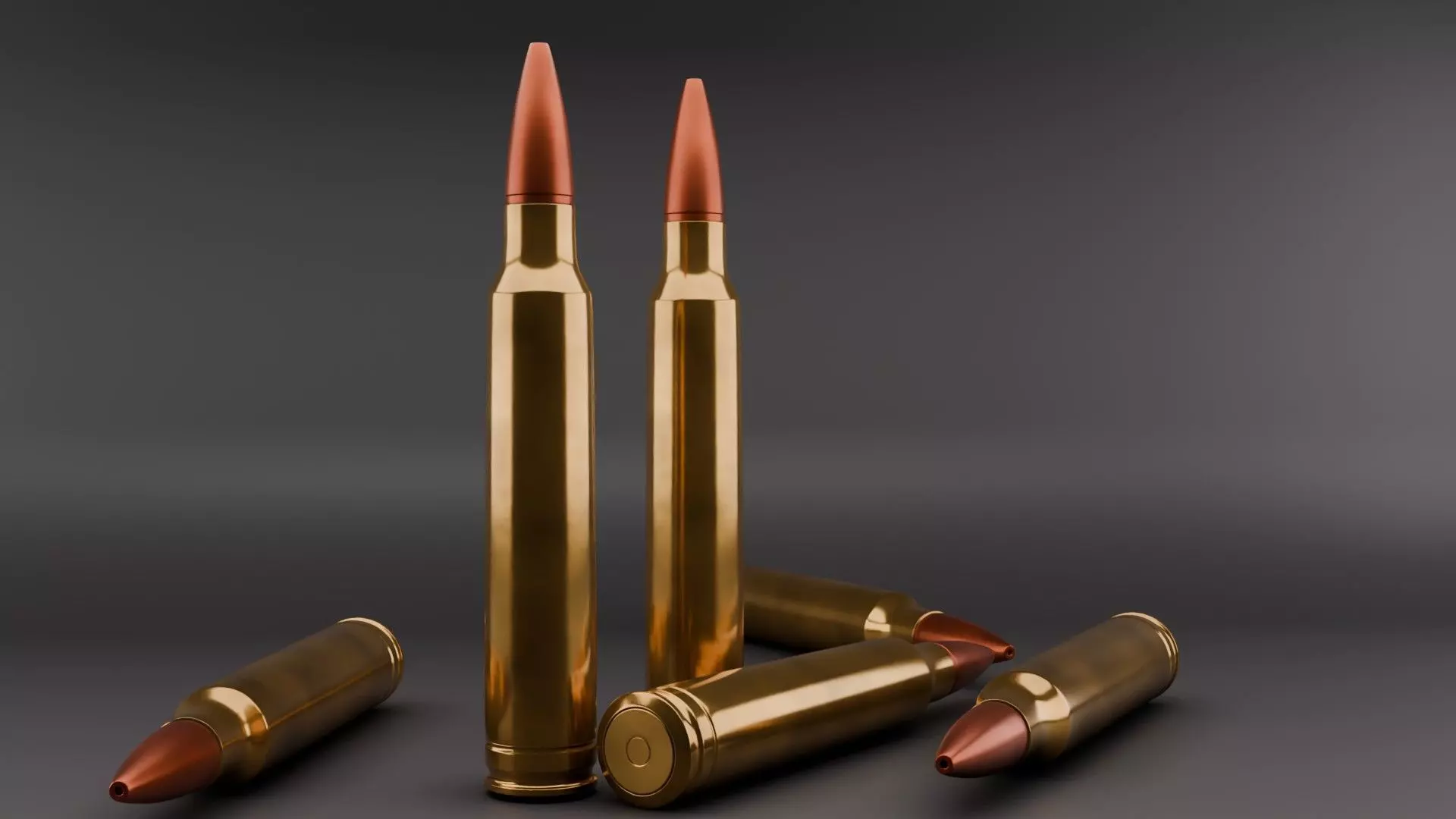 3D 7mm bullet model 3D model_0