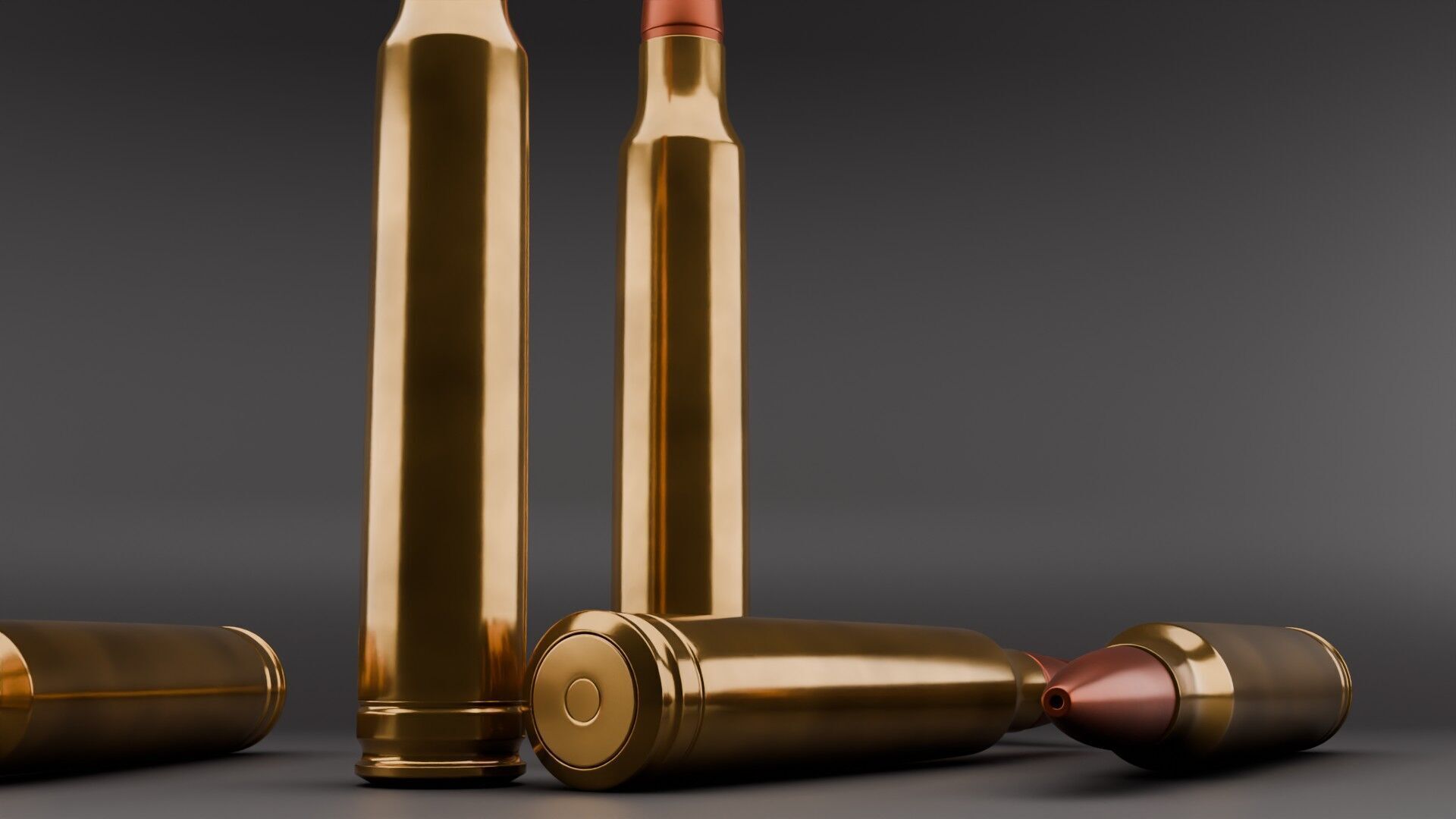 3D 7mm bullet model 3D model_2