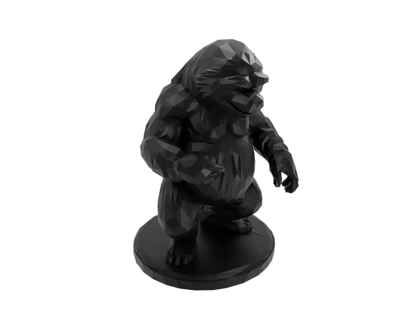 Sloth Animal Low Poly 3D print model