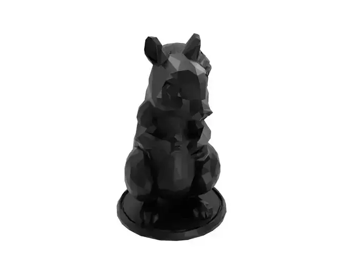 Squirrel Animal Low Poly