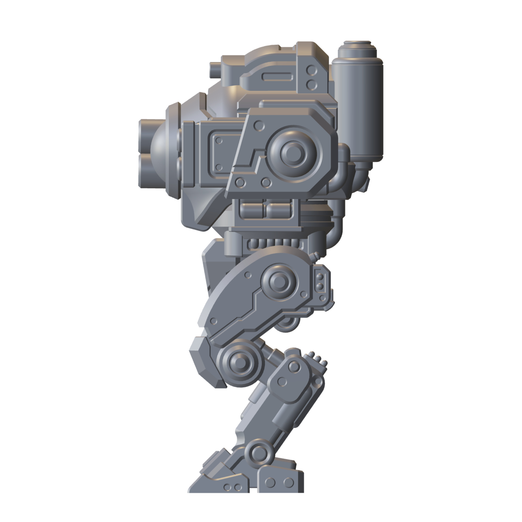 Mech Forge Storm Titan Mech Miniature for Tabletop Wargames 3D print model_8