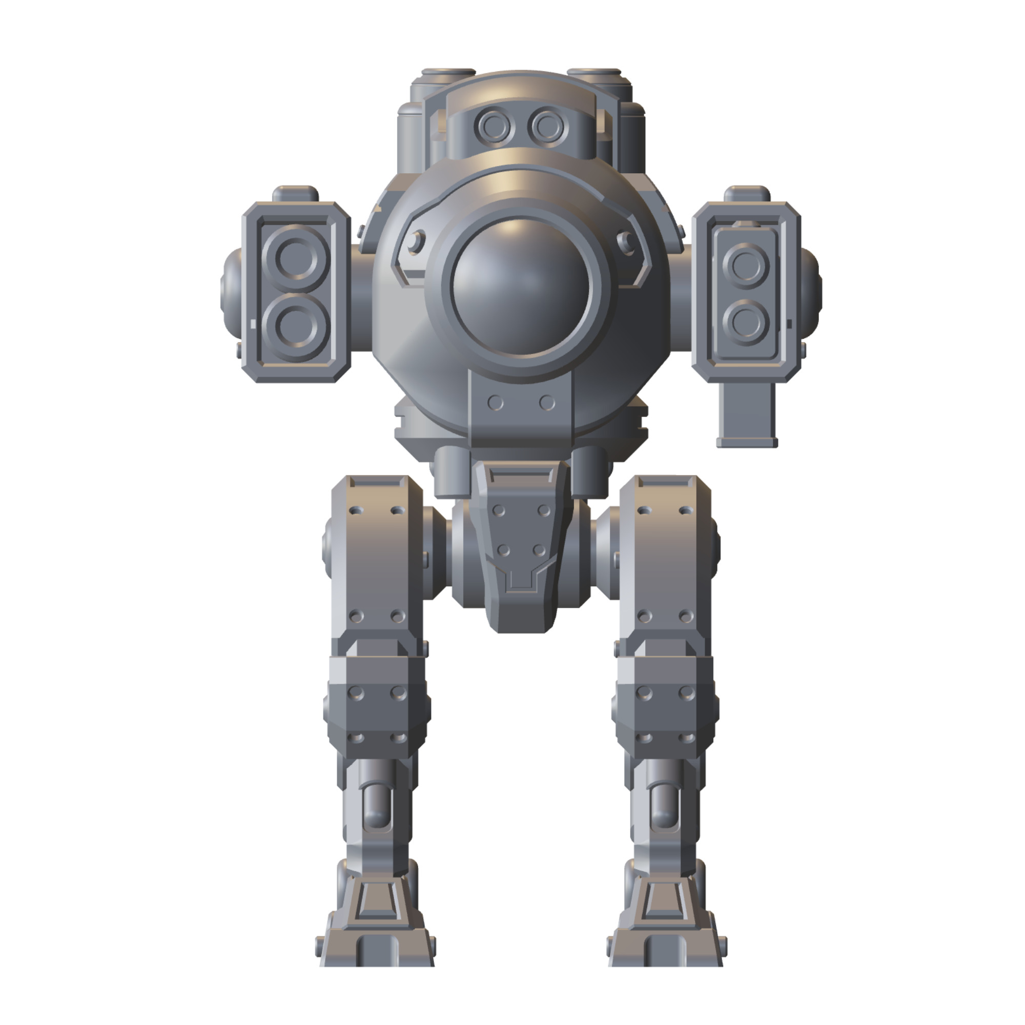 Mech Forge Storm Titan Mech Miniature for Tabletop Wargames 3D print model_9