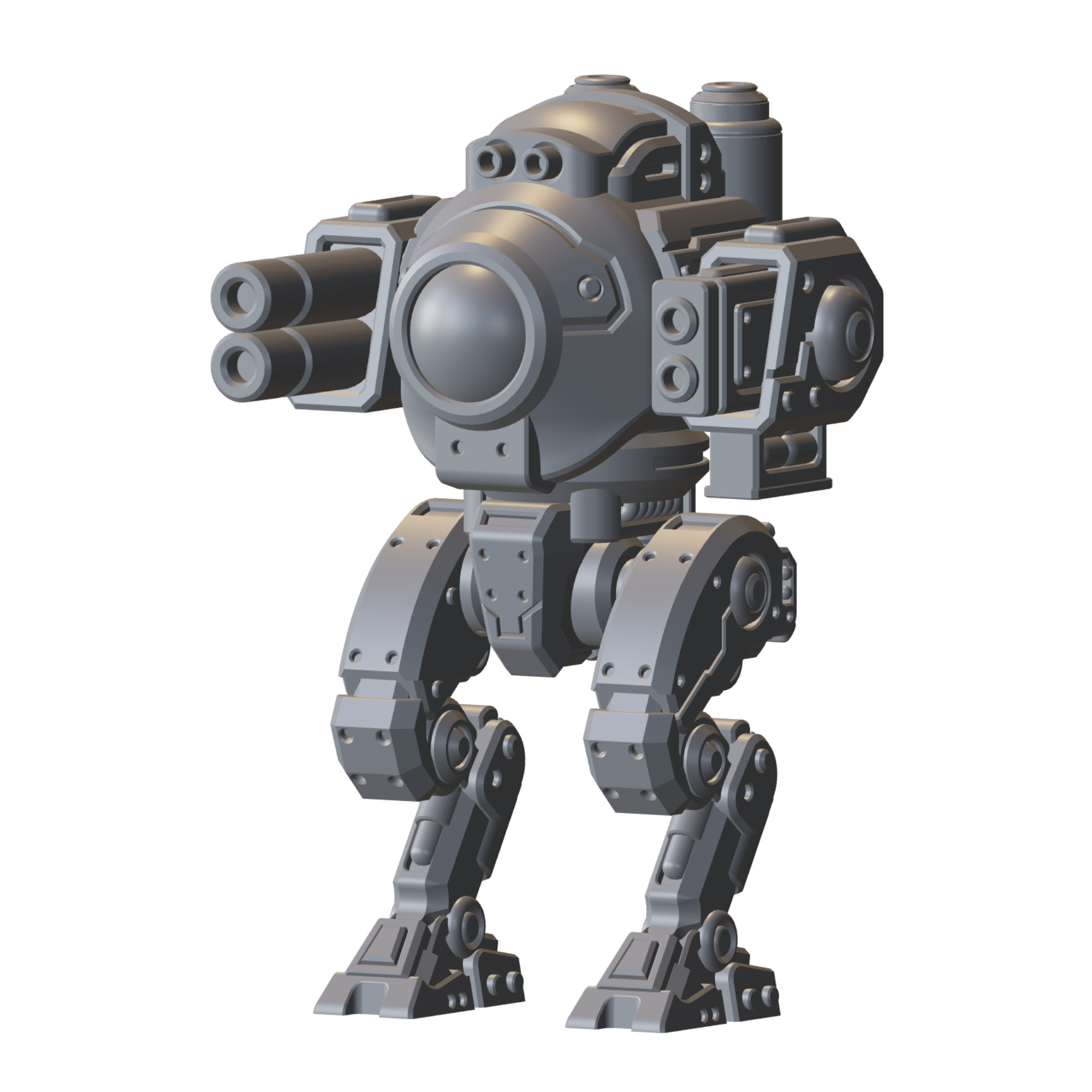 Mech Forge Storm Titan Mech Miniature for Tabletop Wargames 3D print model_7