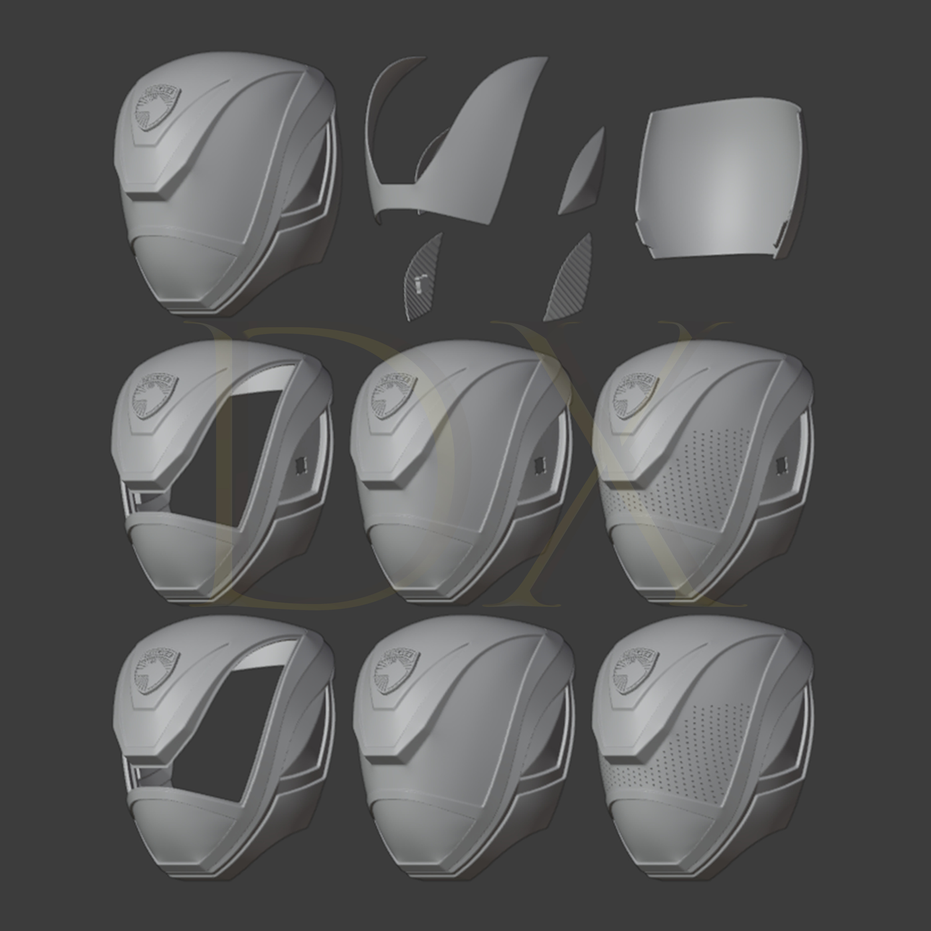 Power Ranger SPD Red - Dekaranger Red 3D print model_5