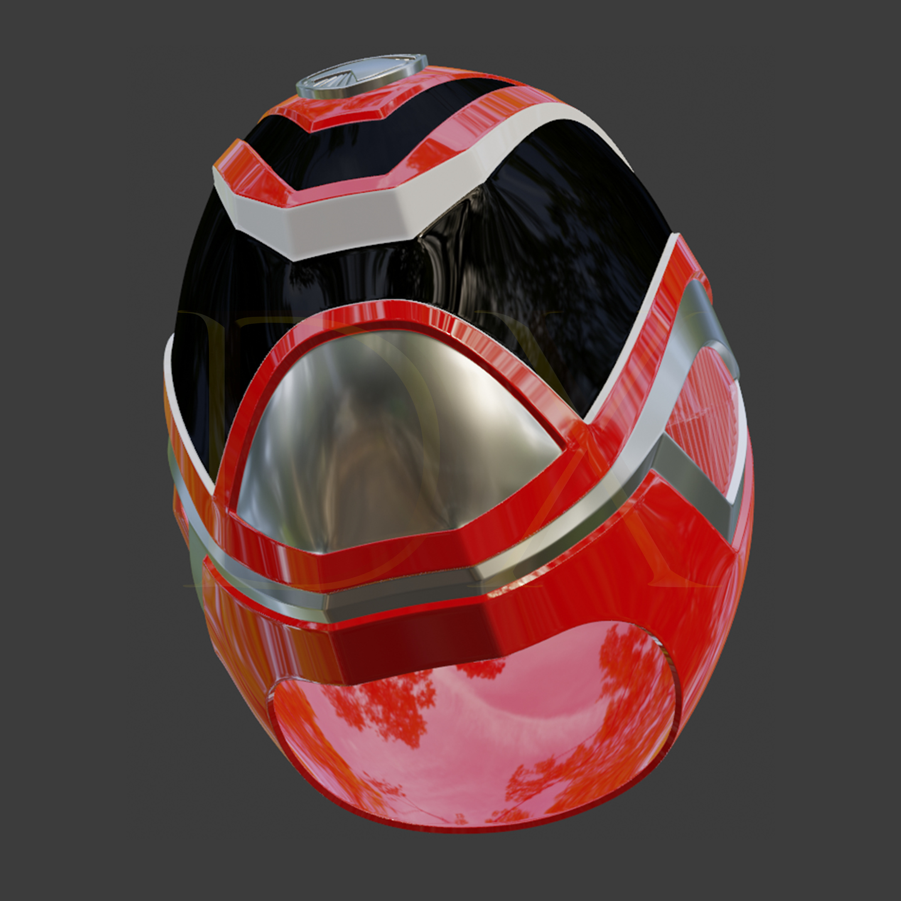 Power Ranger SPD Red - Dekaranger Red 3D print model_4