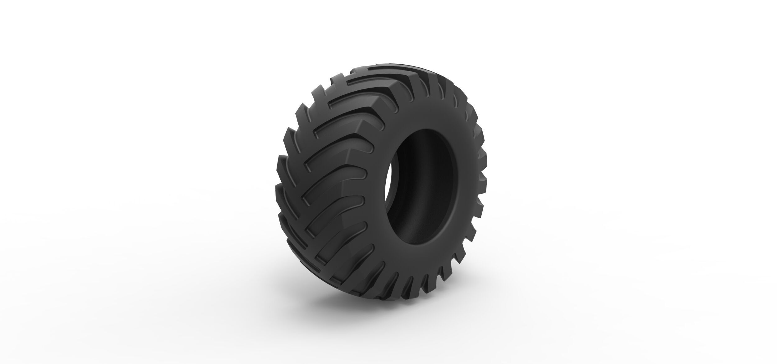 Tractor tire 35 Scale 1 to 25 3D print model_1