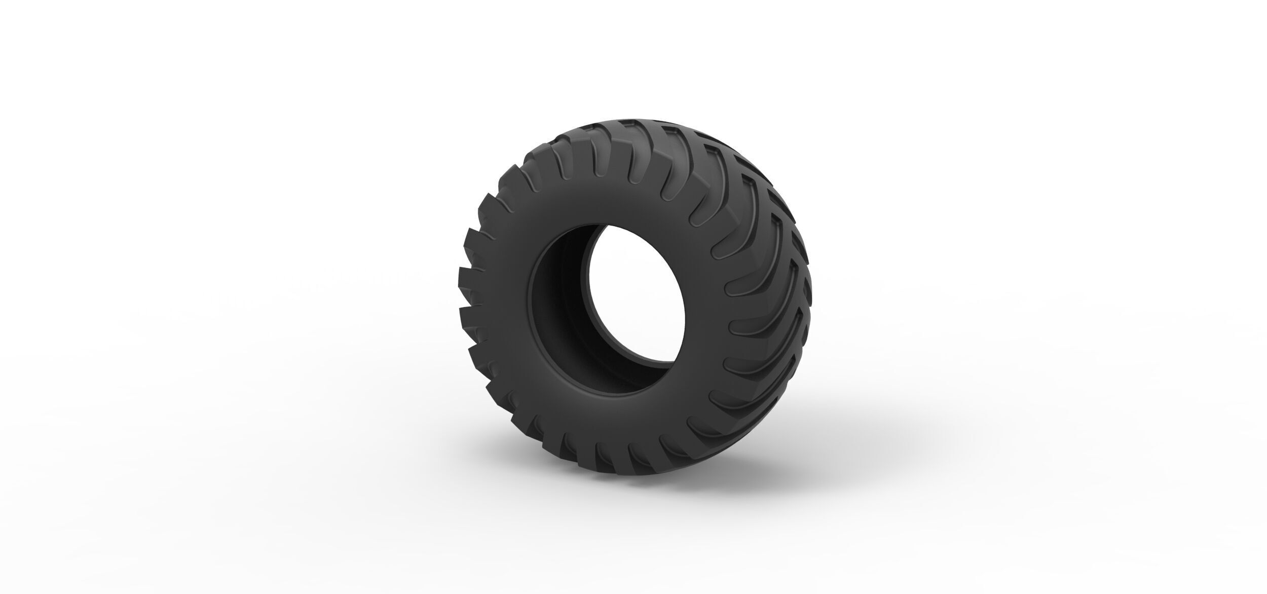 Tractor tire 35 Scale 1 to 25 3D print model_6