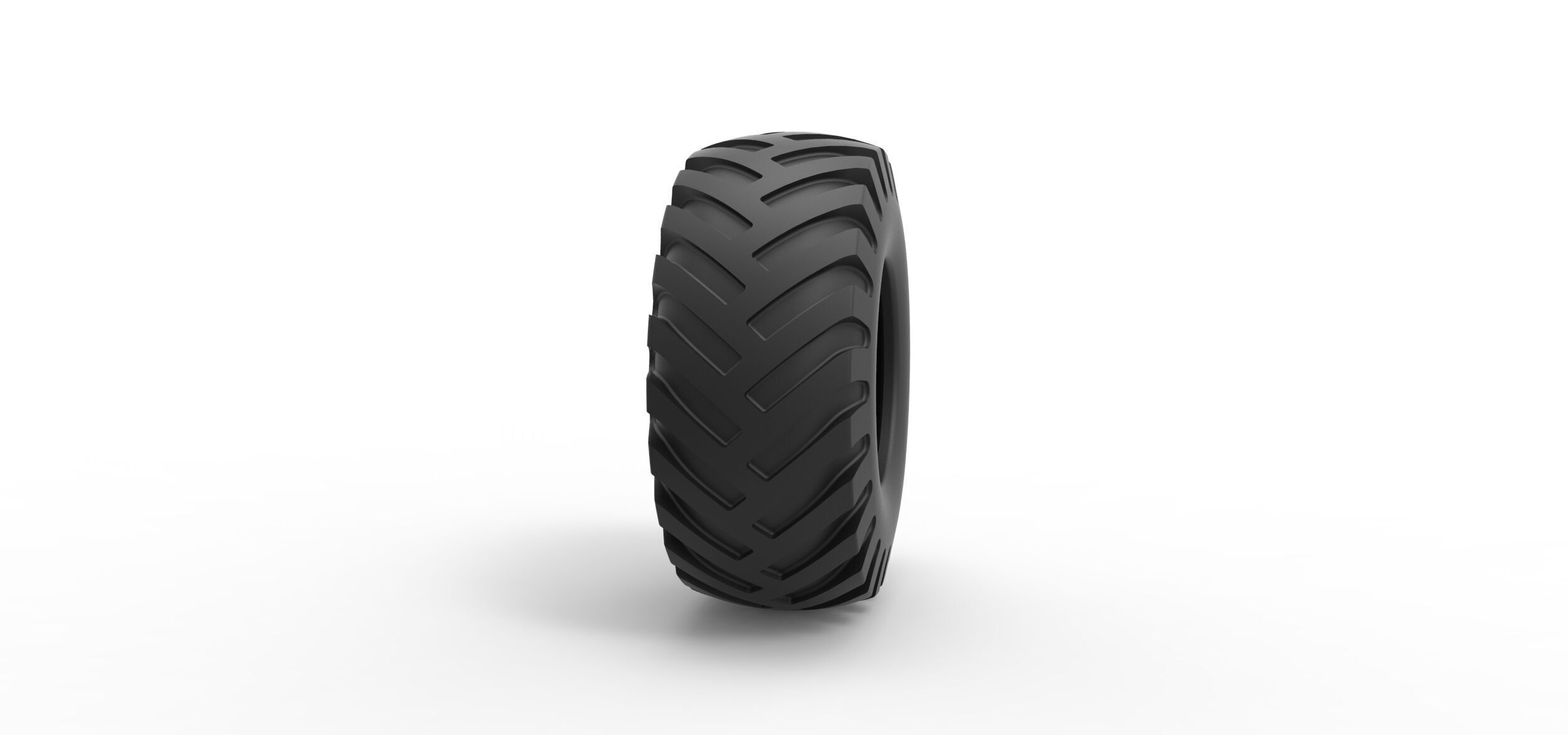 Tractor tire 35 Scale 1 to 25 3D print model_2