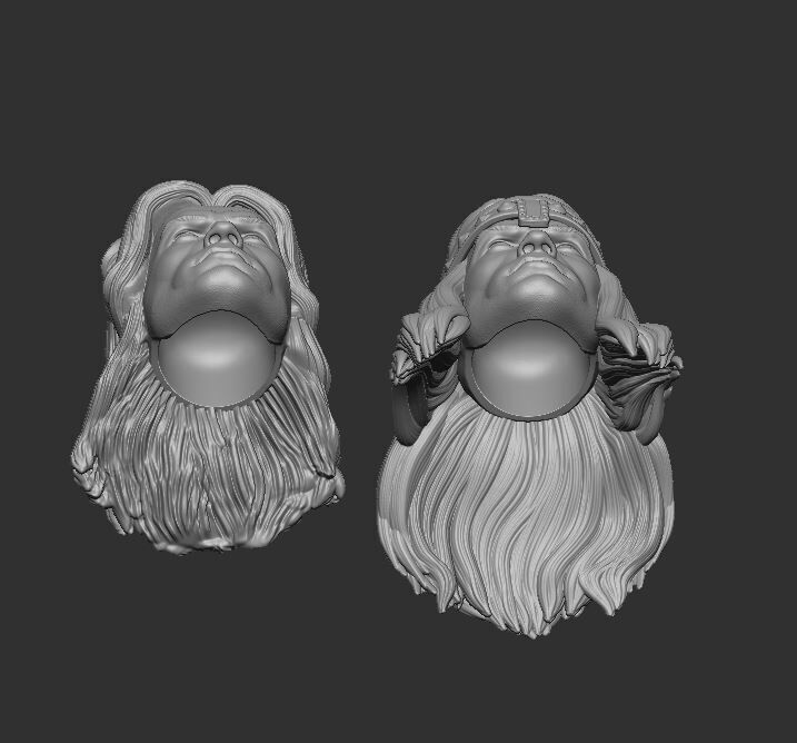 Conan the Barbarian Headsculpt for Action Figures 3D print model_3