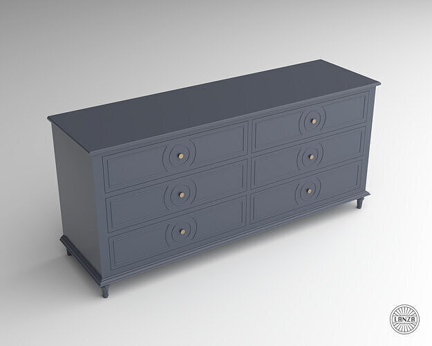 Imperial Style Dresser 3D model