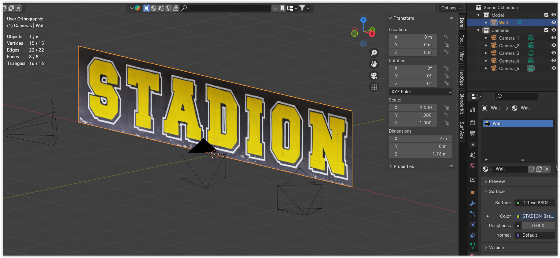 Graffiti wall VI 3D model_8