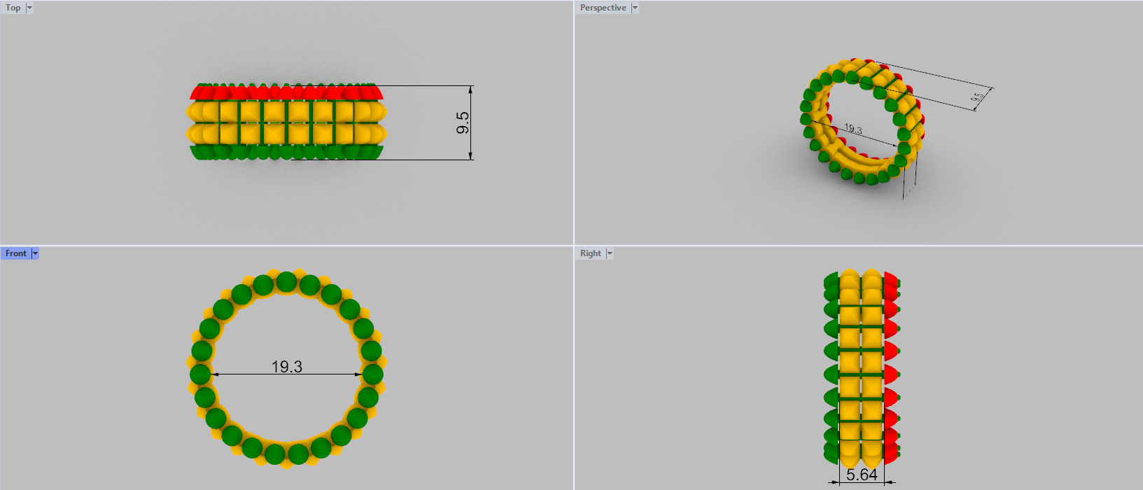 Ring Clash 3D print model C59 3D print model_19