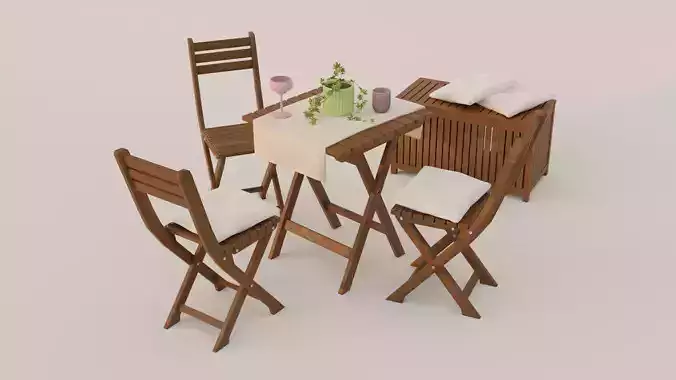 Gameready Balcony Asset