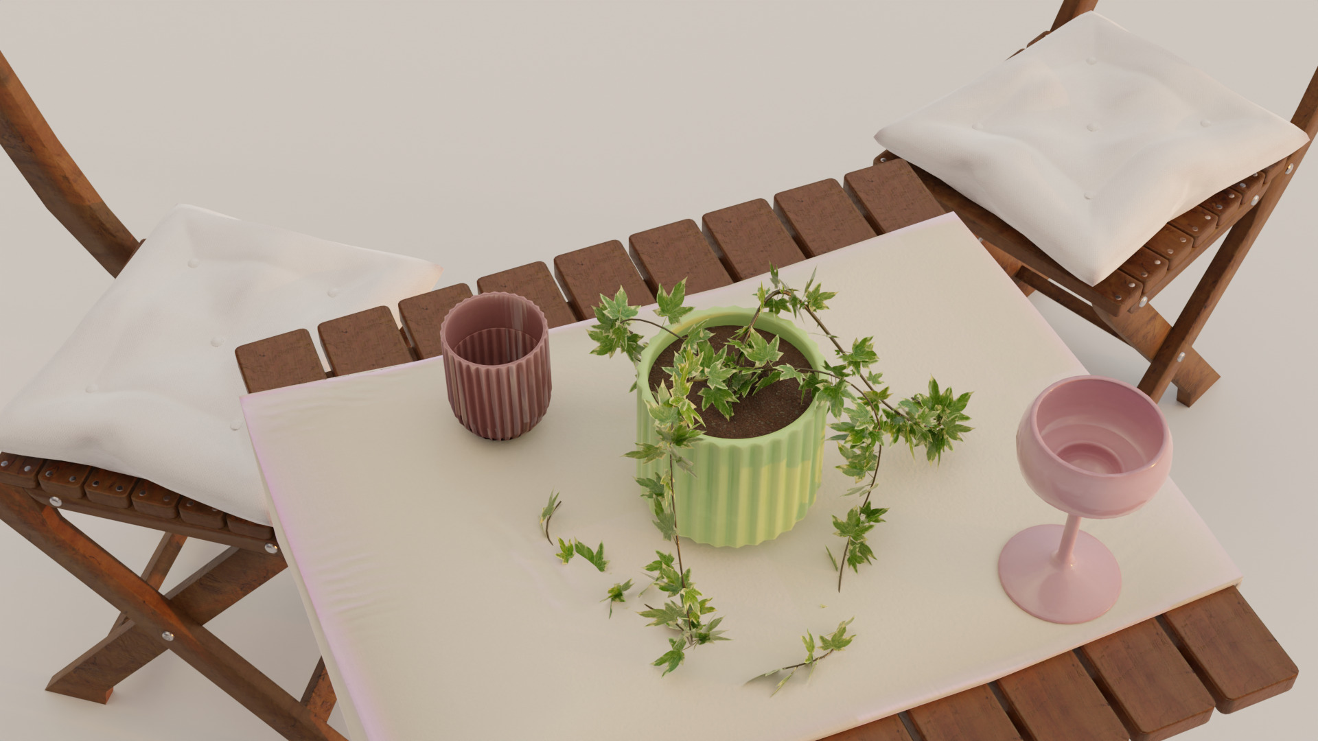 Gameready Balcony Asset Low-poly 3D model_2