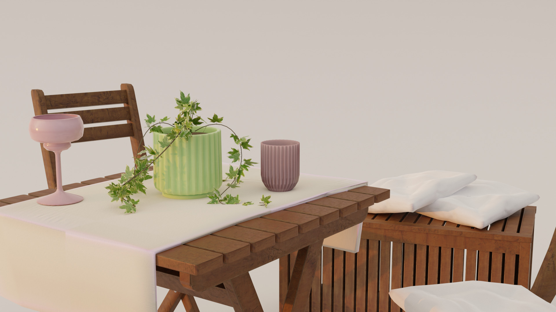 Gameready Balcony Asset Low-poly 3D model_3