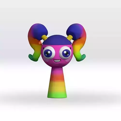 Rainbow Sprunki Logic STL file 3D Model Fanart 3D print model
