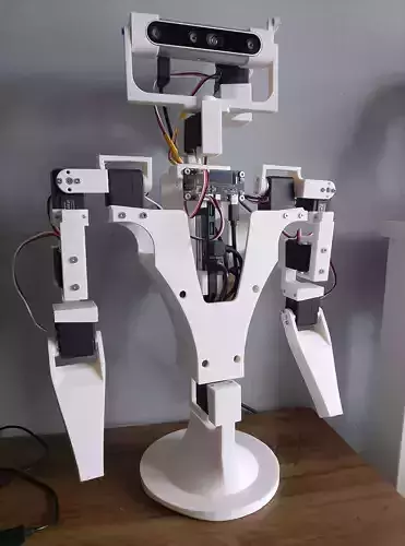 Humanoid Robot modular with Head Arms Rotating Torso 3D print model