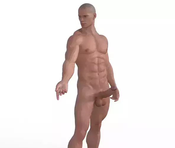 Henry standing pointing 3D print model