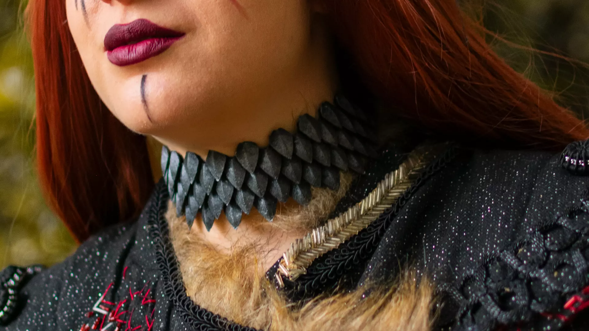 Flexible Scalemail Choker Necklace 3D print model_0