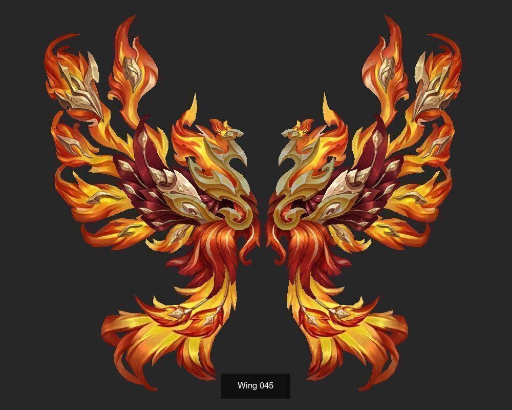 Pack With 25 Wings Part 2 3D Model Collection_9