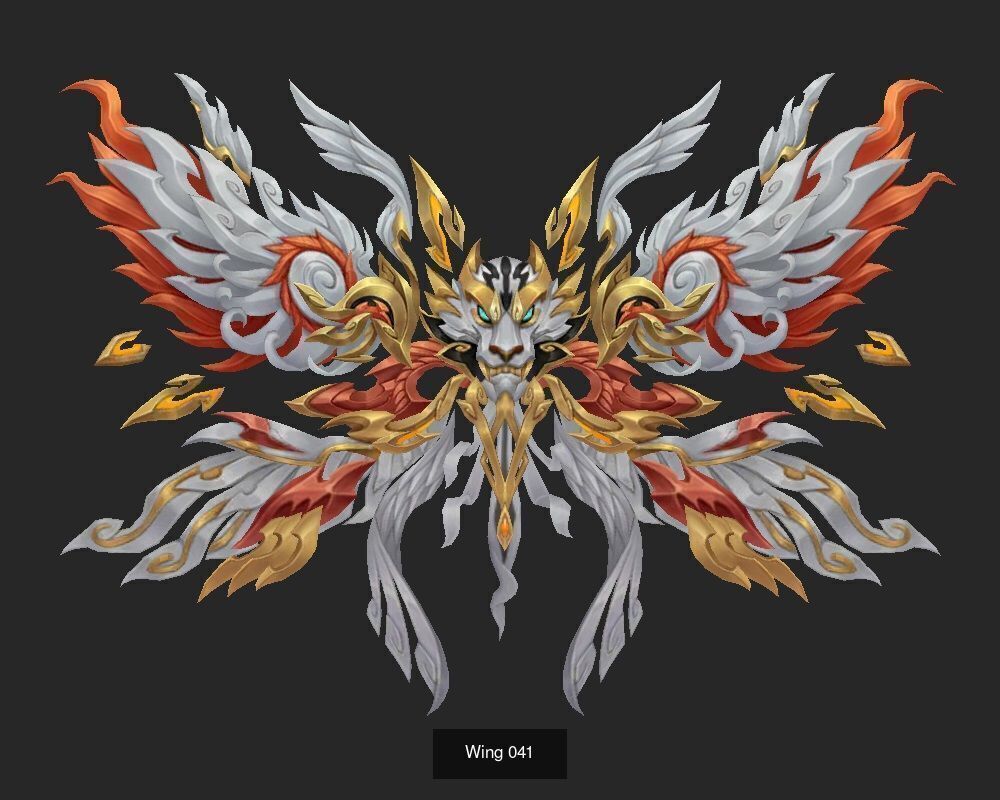 Pack With 25 Wings Part 2 3D Model Collection_13