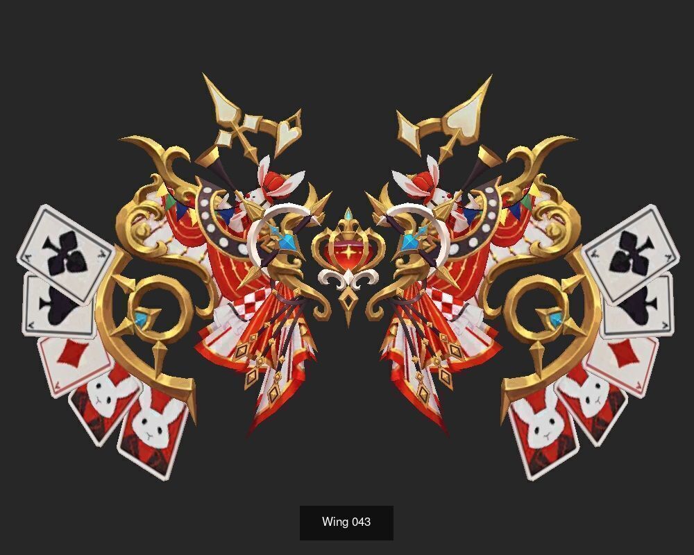 Pack With 25 Wings Part 2 3D Model Collection_11