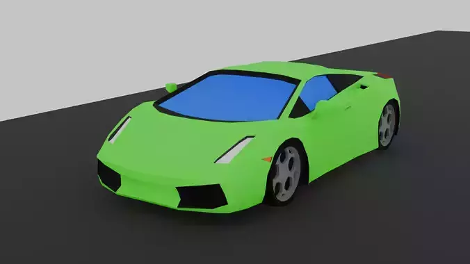 Sport Car Free Low Poly