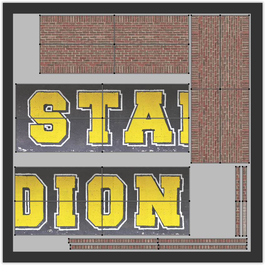 Graffiti brick wall PBR II 3D model_7