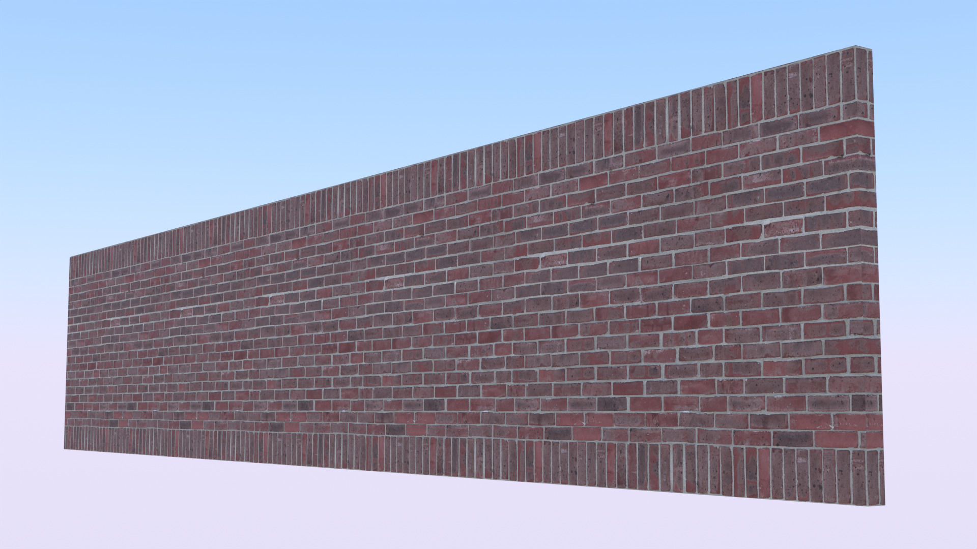 Graffiti brick wall PBR II 3D model_4