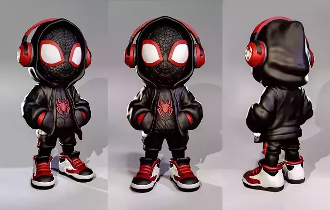 Urban Vibes SpiderMan  Fan Art   MULTICOLOR- INCLUDED 3MF FILES 