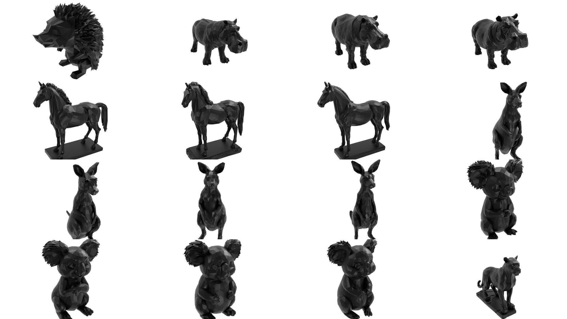 Low Poly Animal Mega Set 99 Models 3D Model Collection_5