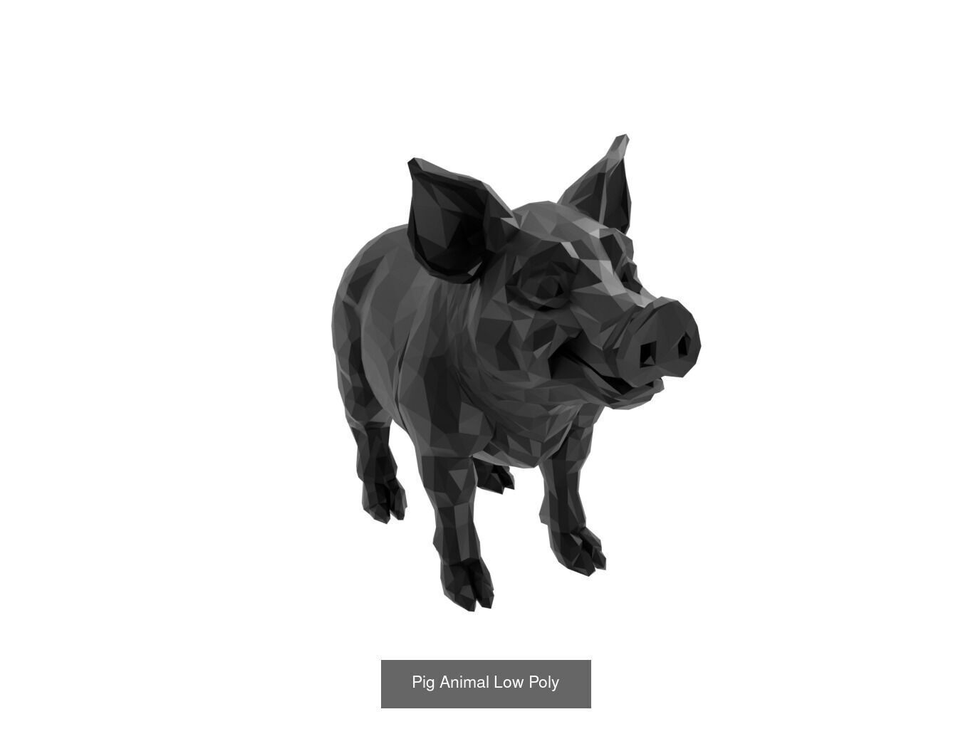 Low Poly Animal Mega Set 99 Models 3D Model Collection_92