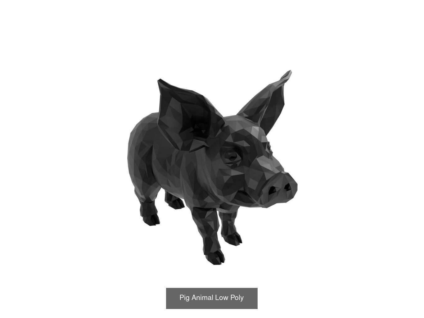 Low Poly Animal Mega Set 99 Models 3D Model Collection_91