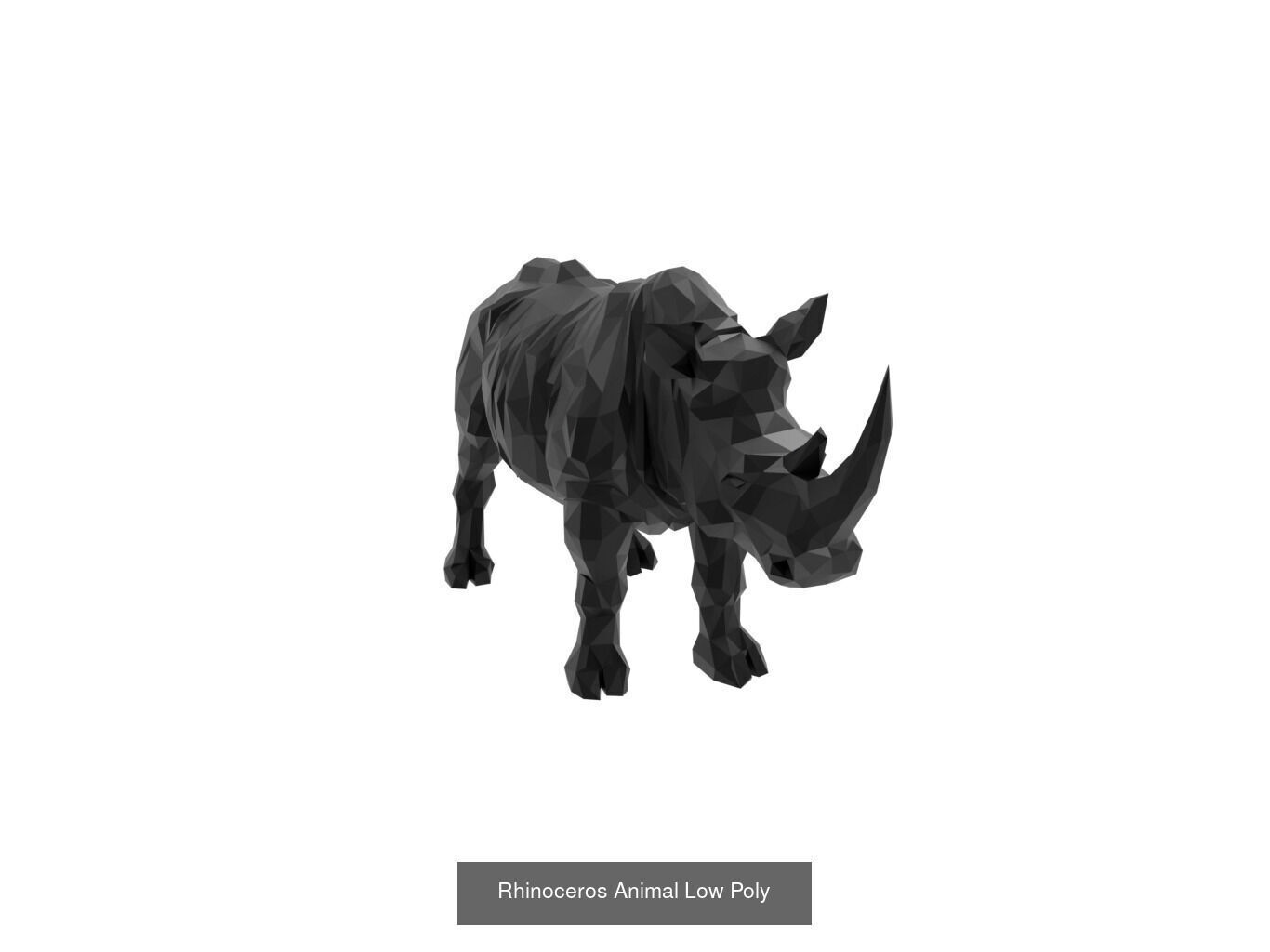 Low Poly Animal Mega Set 99 Models 3D Model Collection_96
