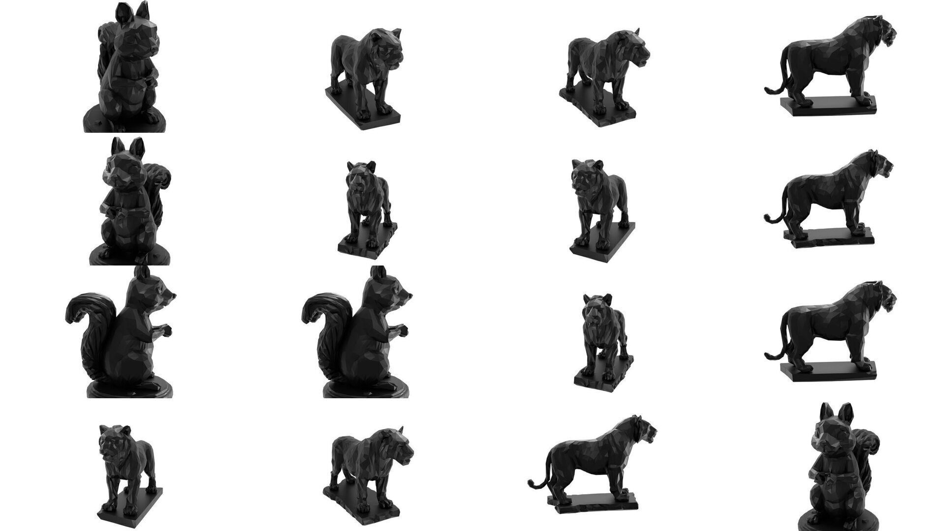 Low Poly Animal Mega Set 99 Models 3D Model Collection_11