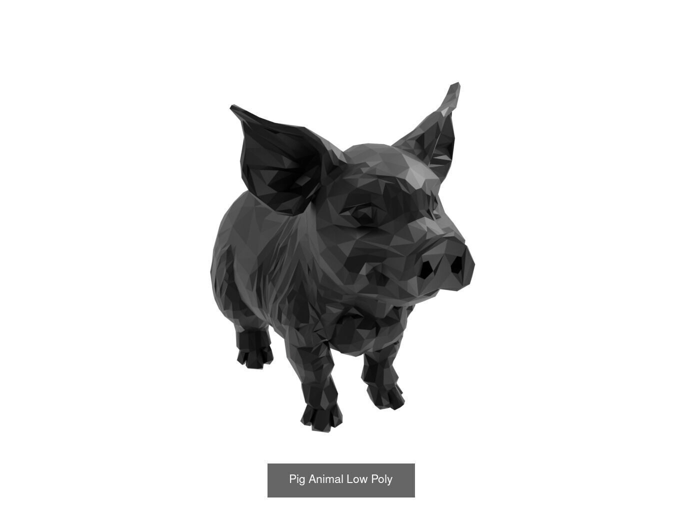 Low Poly Animal Mega Set 99 Models 3D Model Collection_94