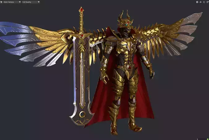 Garo Custom Armor  Low-poly 3D model