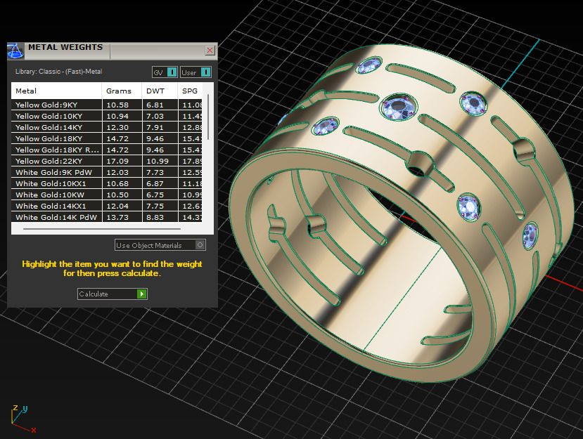 Pulse dinh van large ring  3D print model_6