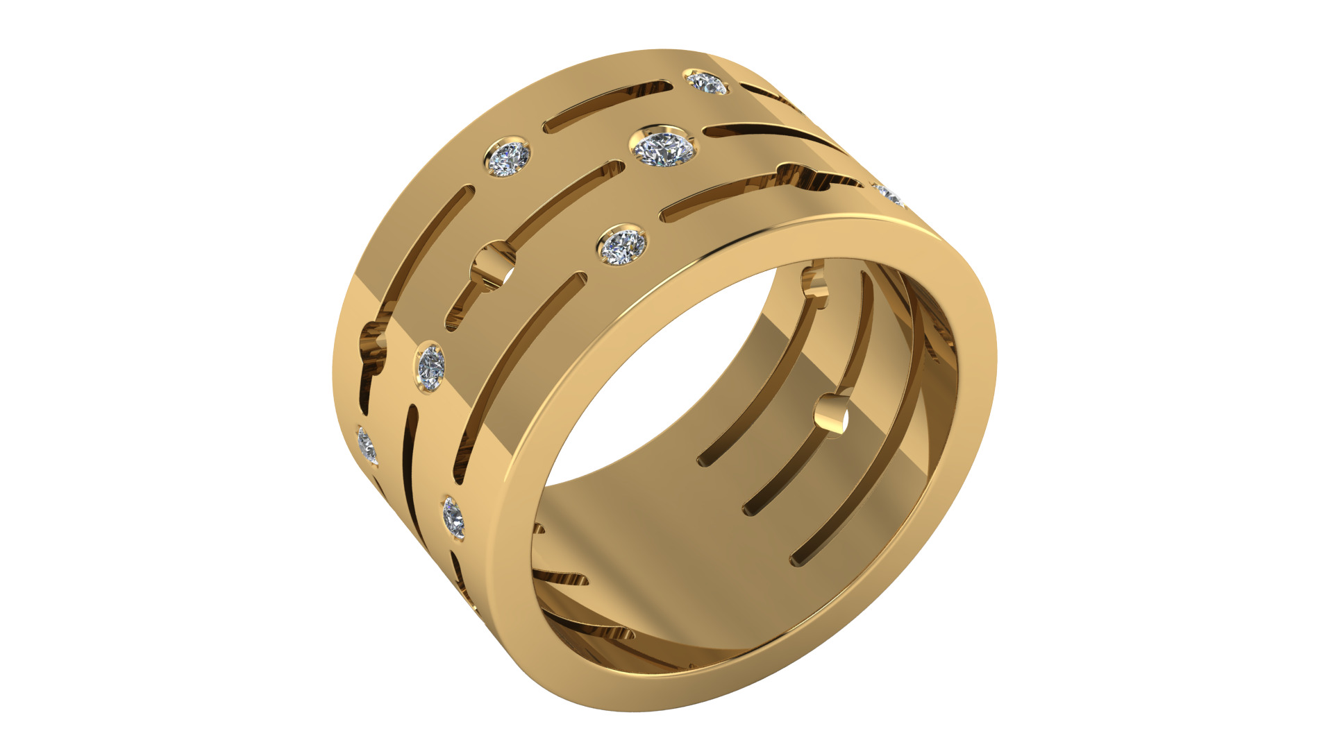 Pulse dinh van large ring  3D print model_1