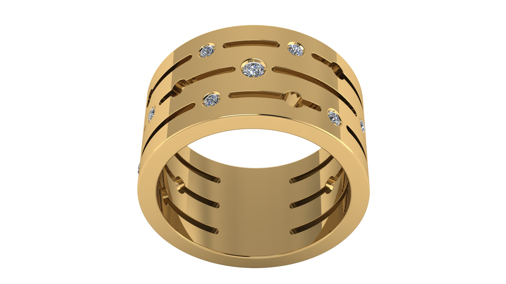 Pulse dinh van large ring  3D print model_2