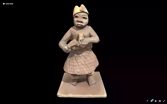 Thorn Carving Dancer Low-poly 3D model