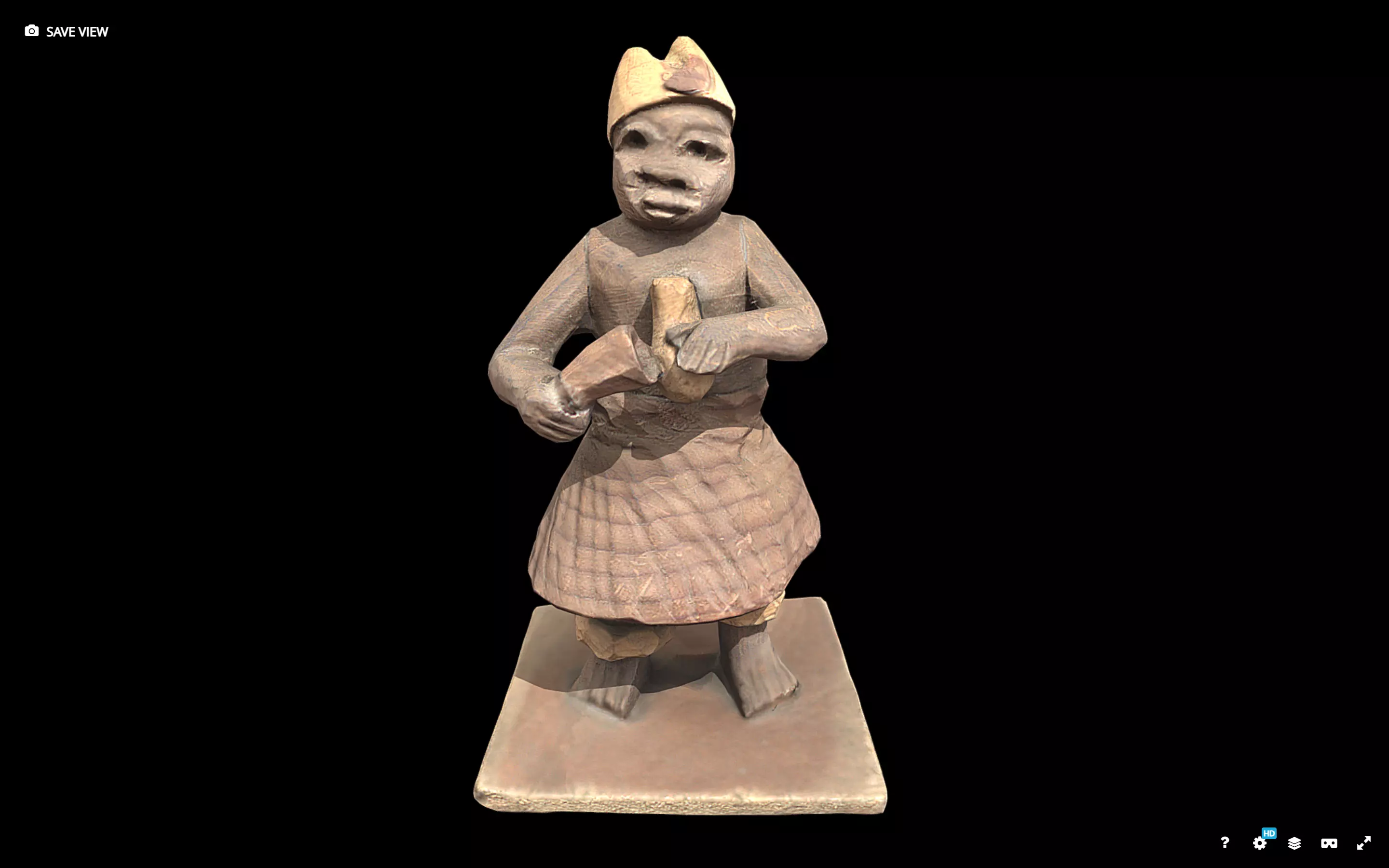 Thorn Carving Dancer Low-poly 3D model_0