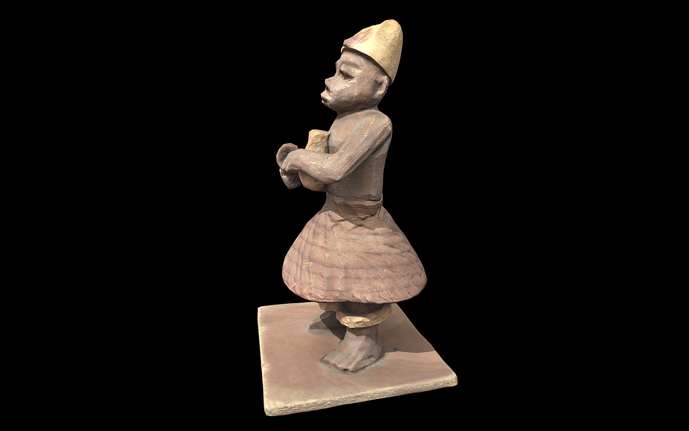 Thorn Carving Dancer Low-poly 3D model_2