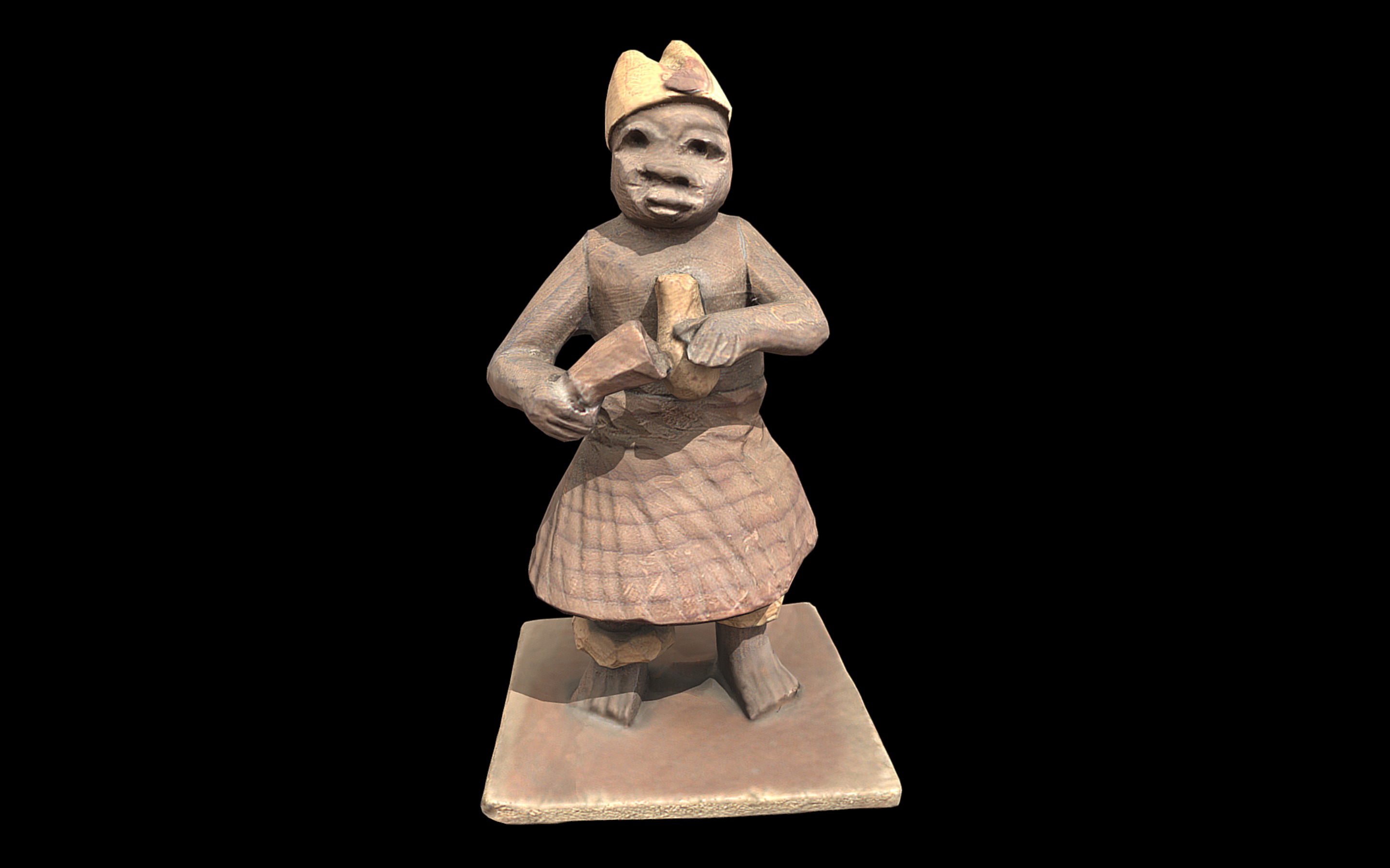 Thorn Carving Dancer Low-poly 3D model_4