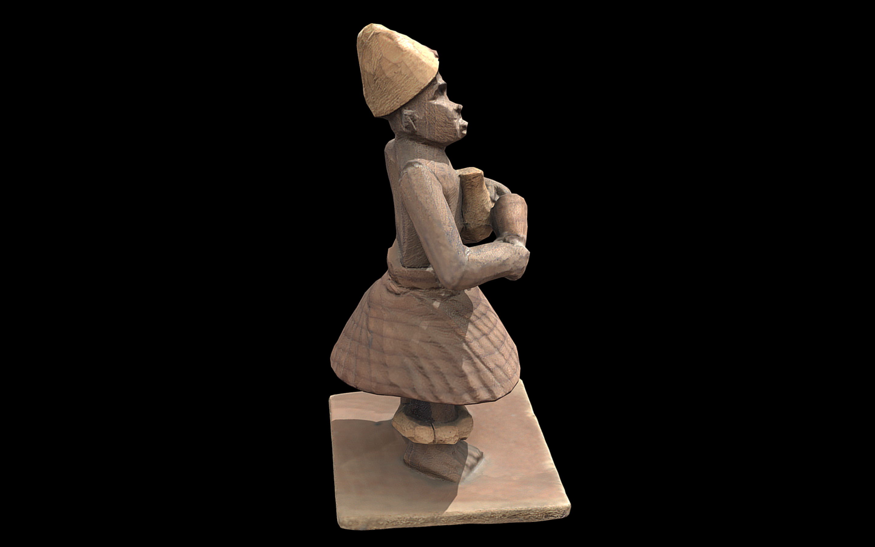 Thorn Carving Dancer Low-poly 3D model_3