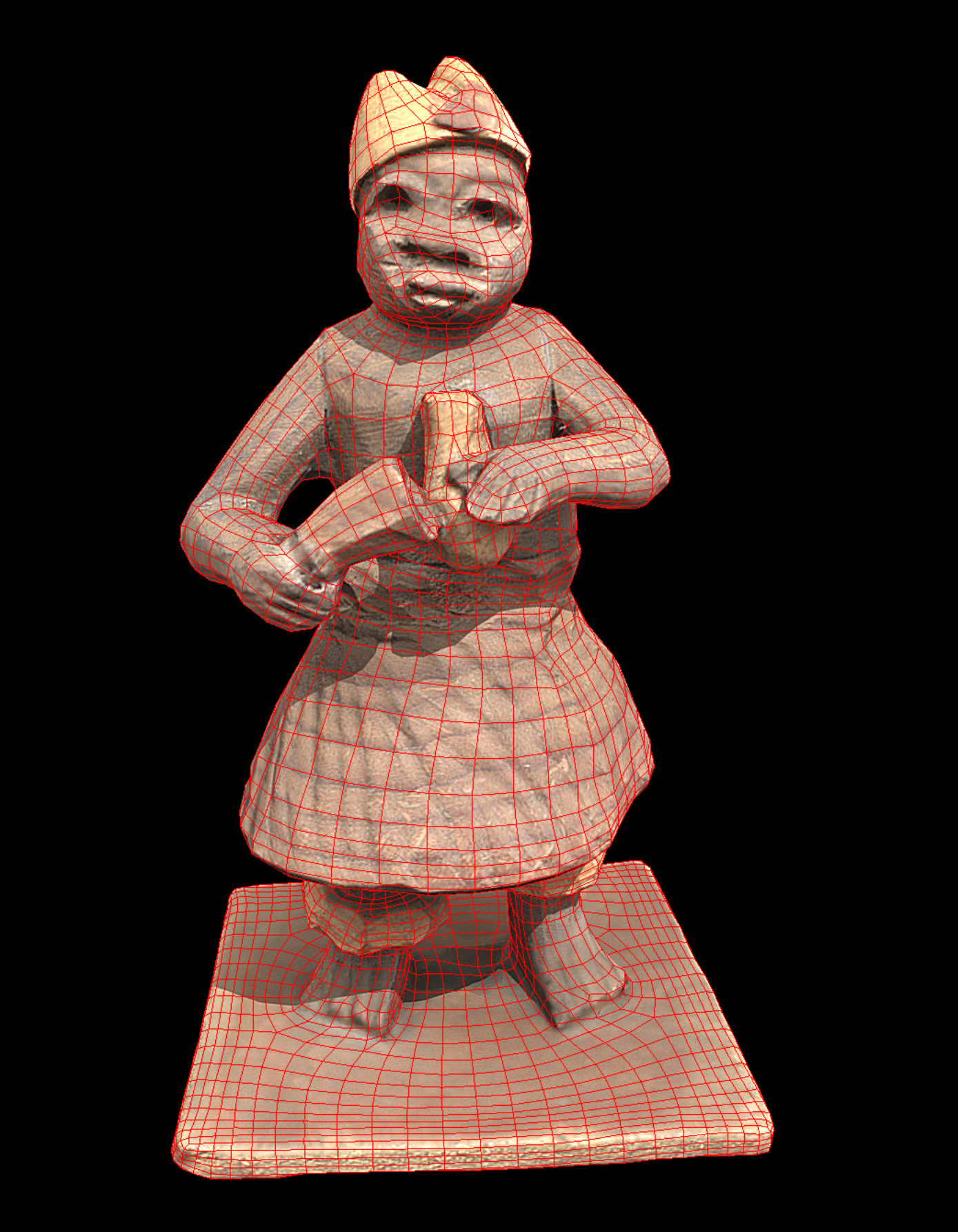 Thorn Carving Dancer Low-poly 3D model_12