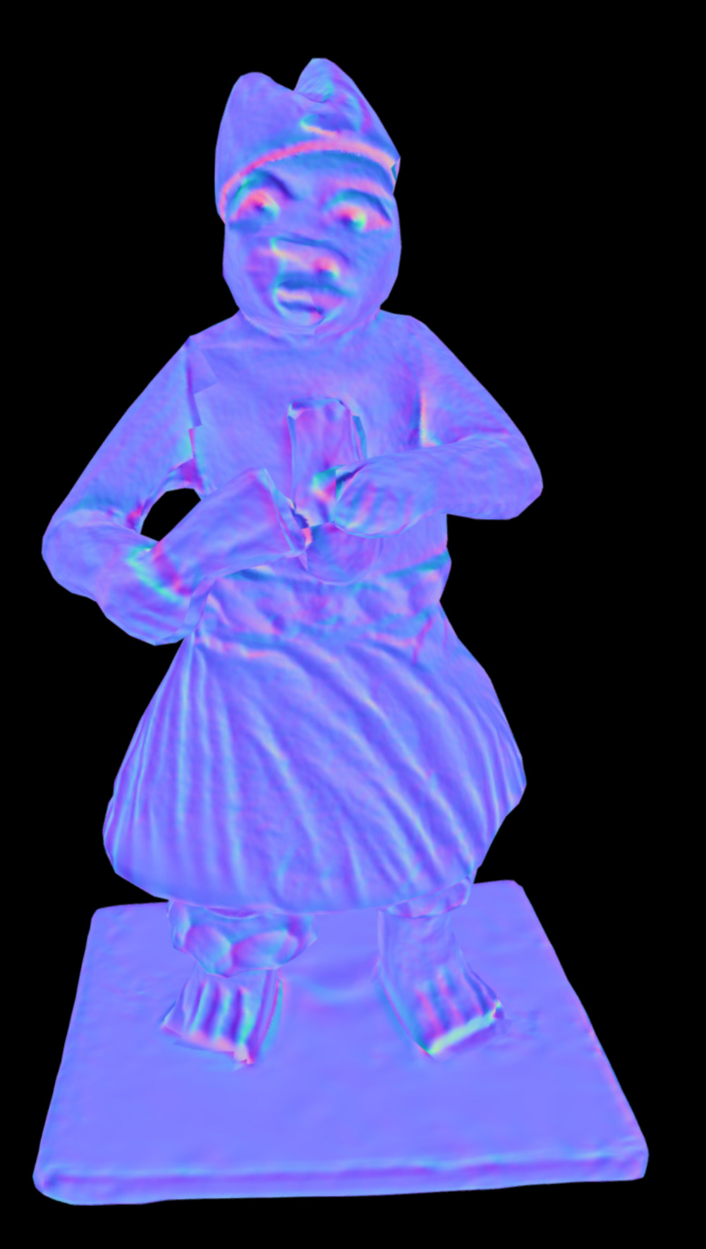 Thorn Carving Dancer Low-poly 3D model_7