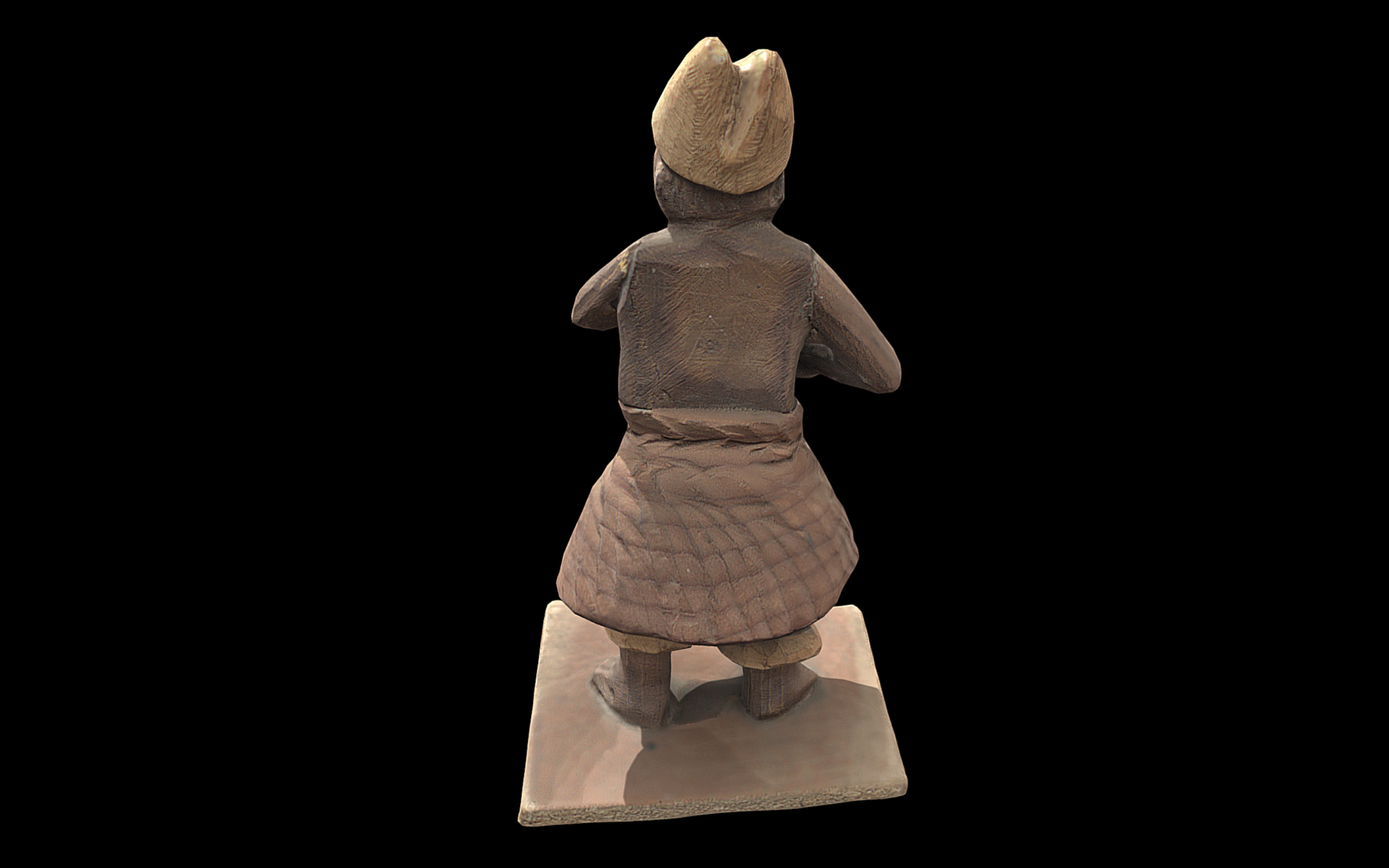 Thorn Carving Dancer Low-poly 3D model_1