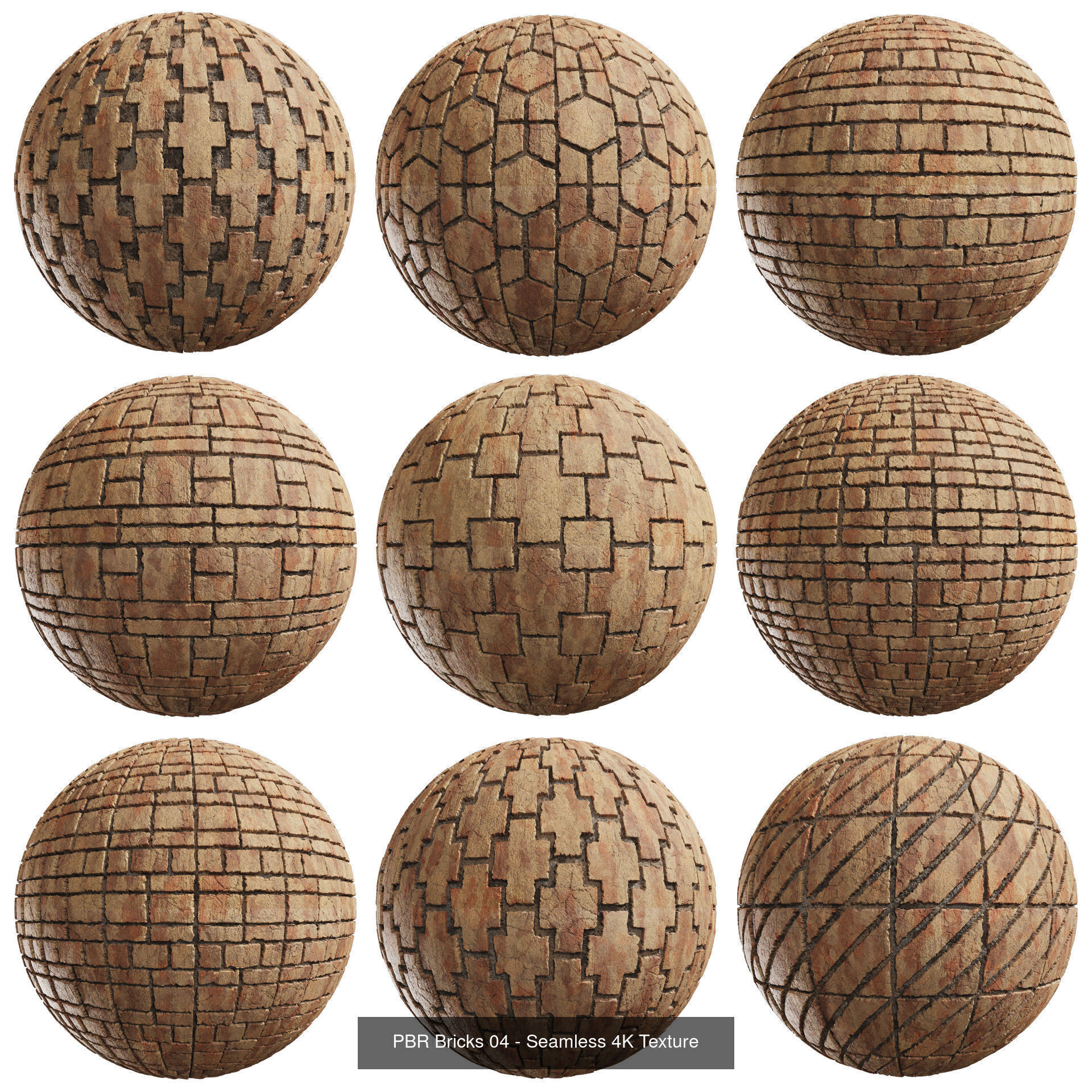 90 Seamless Brick PBR Textures 4K  Texture_4